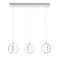 Afx Lock 3 Light Linear Pendant, Medium Base 120V, Satin Nickel LCKP09L30D1SNLNR3 - alternate 1